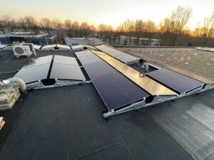 Zonnepanelen Zon reflectie