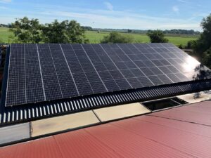 Zonnepanelen Vooraan zicht