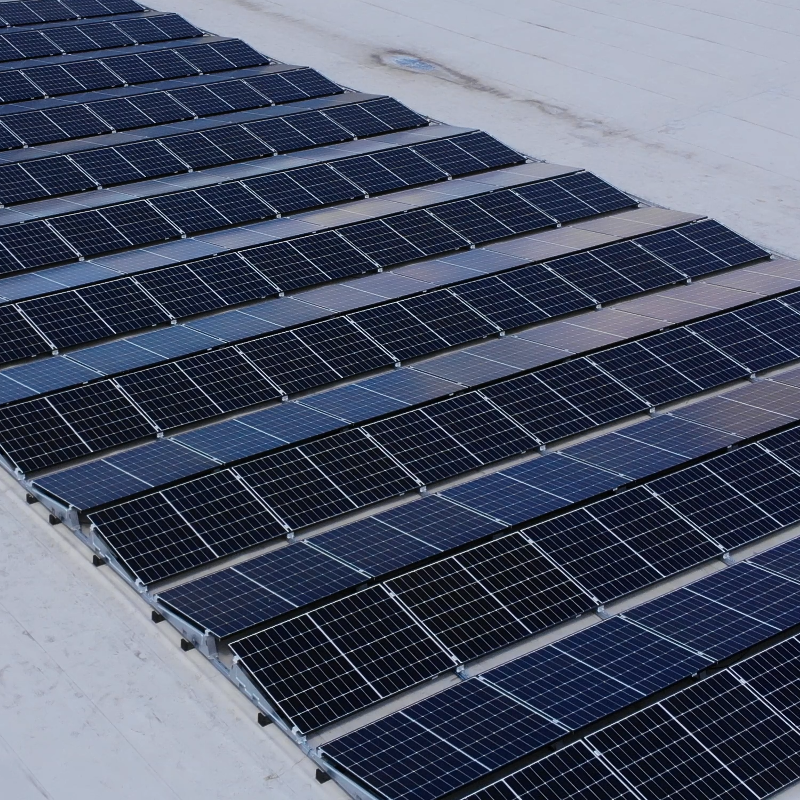 Zonnepanelen op bedrijfspand